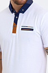 Moška majica polo JU-4393, bela