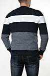 Moški pulover JH-3235, moder-bel