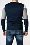 Moški pulover HHL8155, temno moder