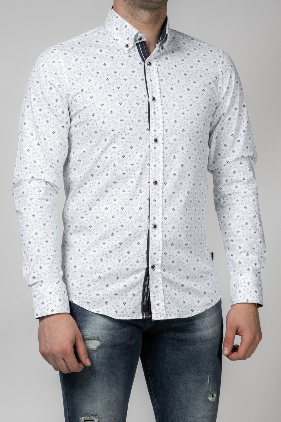 Moška srajca CA-8486, belaa