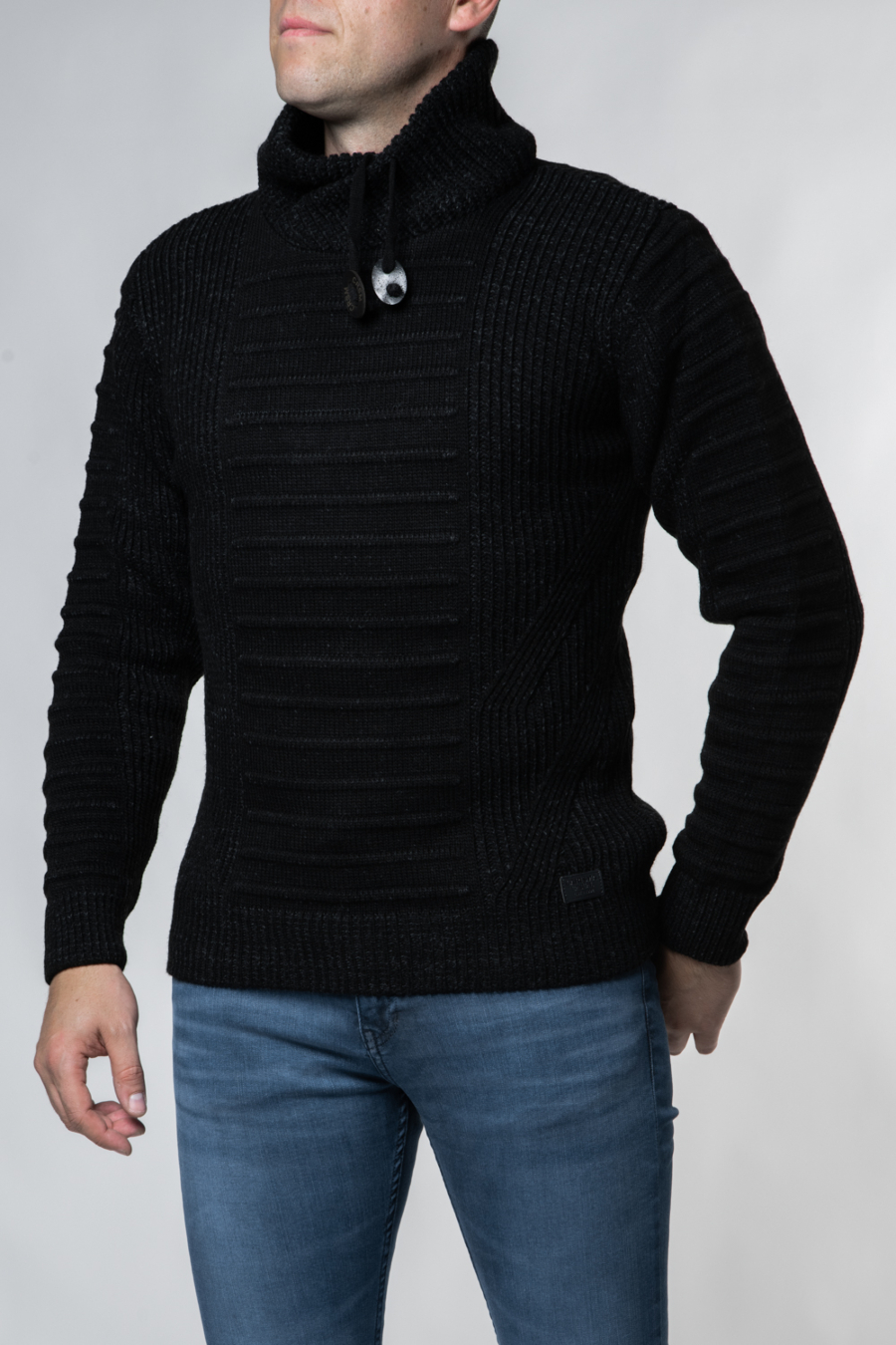 Moški pulover CA-7654, črn