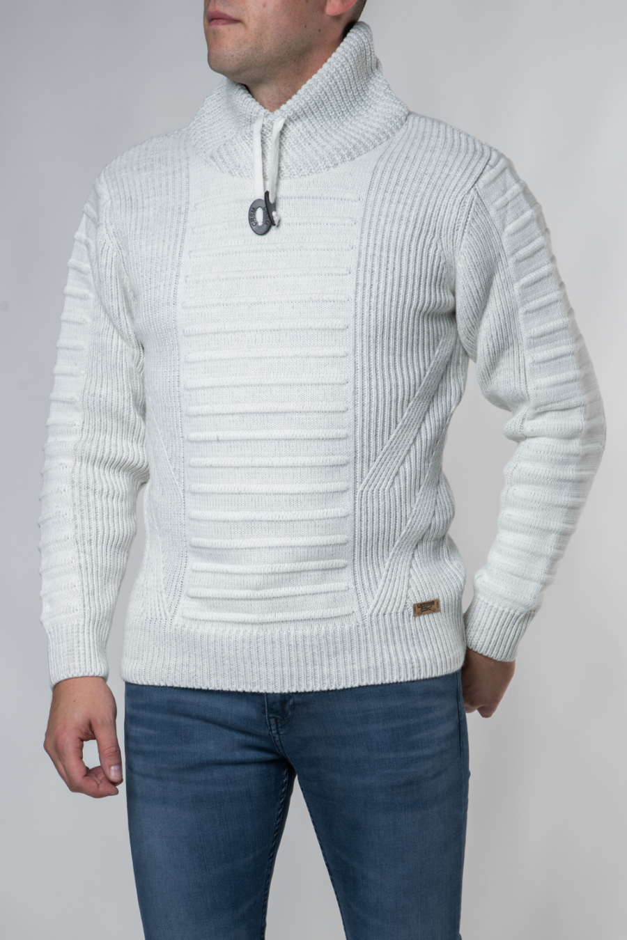 Moški pulover CA-7654, bel