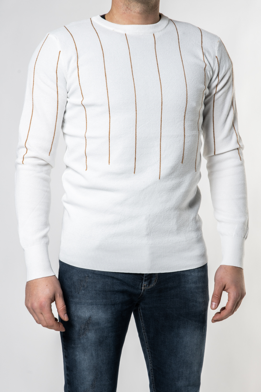 Moški pulover HHL8165, bel