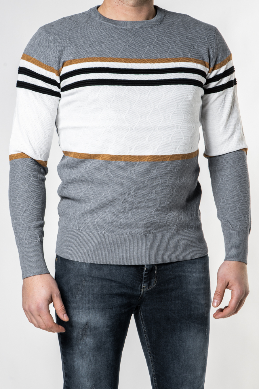 Moški pulover HHL8062, siv